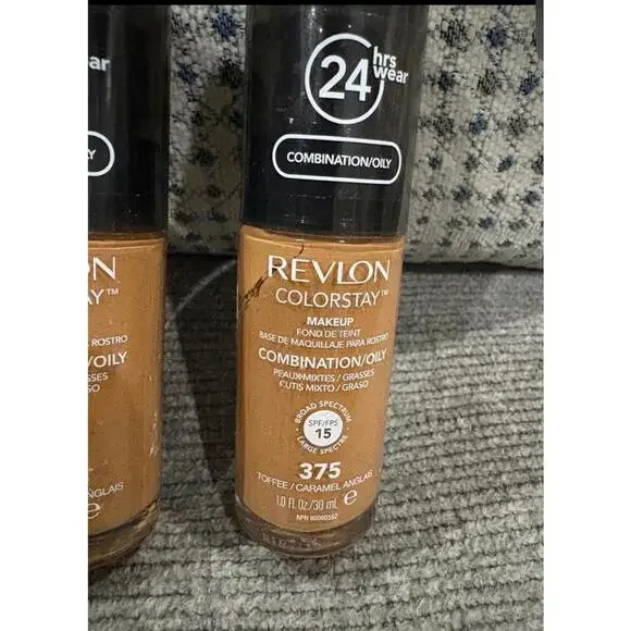 (3 Pack) Revlon ColorStay Longwear Foundation SPF 15-Shade 375 Toffee/Caramel - Picture 8 of 9